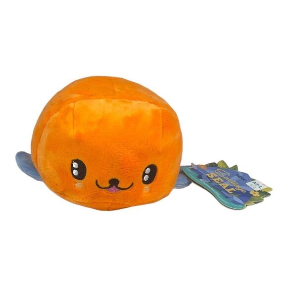 Barkbox Santiago Seal Dog Toy M/L 20+ lbs  Squeaker Crinkle Polyester Large - Picture 11 of 14